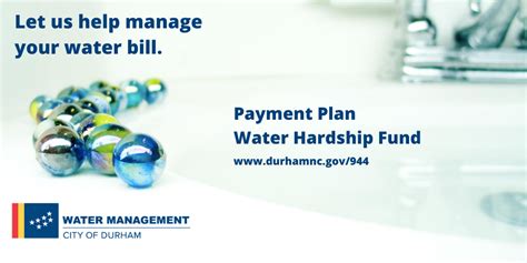 city of durham water hardship.